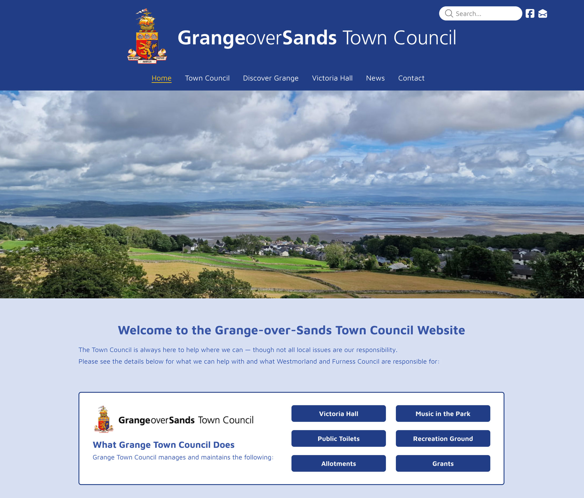 New Grange-over-Sands Town Council website launched